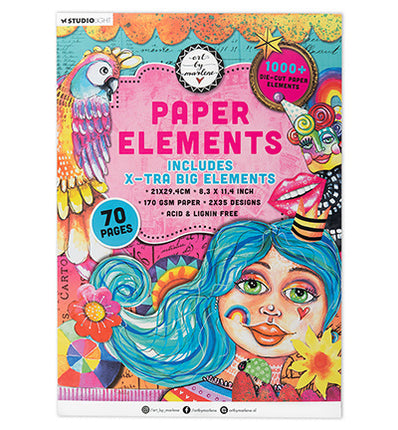 ABM Die-cut Paper Pad Extra Big Elements Art By Marlene no. 275