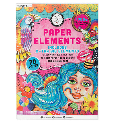 ABM Die-cut Paper Pad Extra Big Elements Art By Marlene no. 275