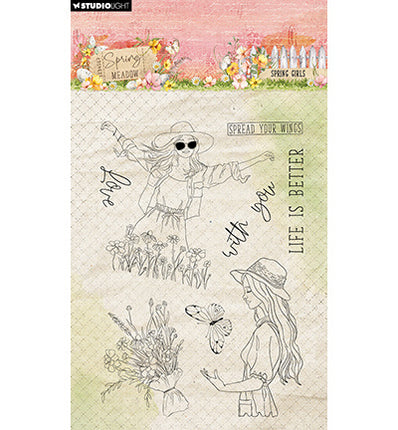 SL Clear Stamp Spring Girls Spring Meadow no. 772