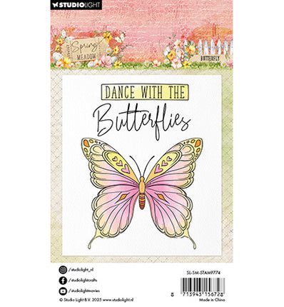 SL Clear Stamp Butterfly Spring Meadow no. 774