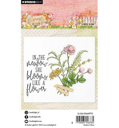 SL Clear Stamp Flower Bloom Spring Meadow no. 775