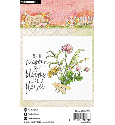SL Clear Stamp Flower Bloom Spring Meadow no. 775