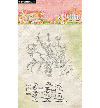SL Clear Stamp Flower Bloom Spring Meadow no. 775
