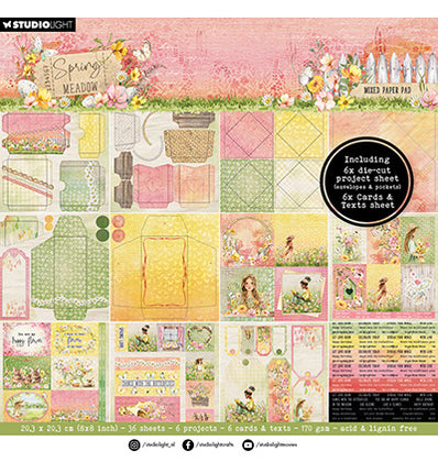 SL Mixed Paper Pad Envelopes, Cards Spring Meadow no. 269