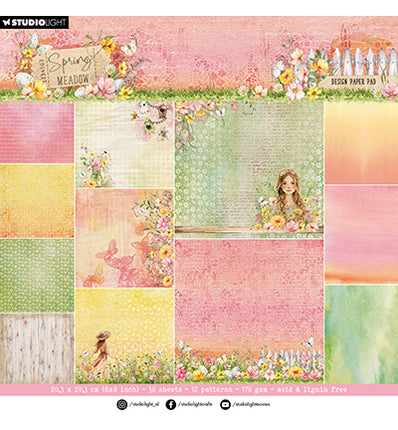 SL Designer Paper Pad Background Paper Spring Meadow no. 270