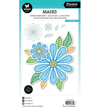 SL Mask Embroidery, Large Daisy Essentials no. 344