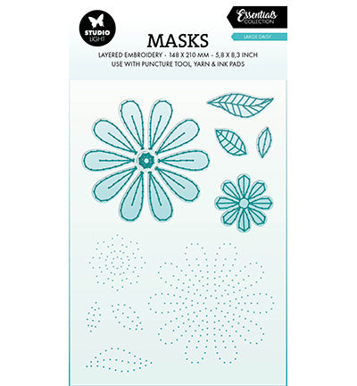SL Mask Embroidery, Large Daisy Essentials no. 344