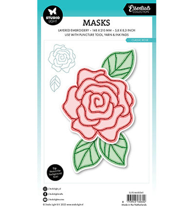 SL Mask Embroidery, Classic Rose Essentials no. 345