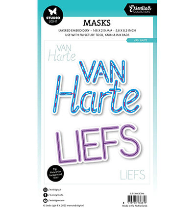 SL Mask Embroidery, Van harte Essentials no. 346