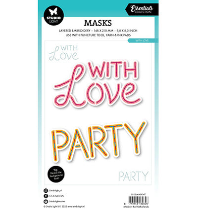 SL Mask Embroidery, With Love Essentials no. 347