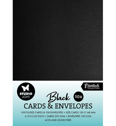 Cards & Envelopes Black A6 Consumables No. 03