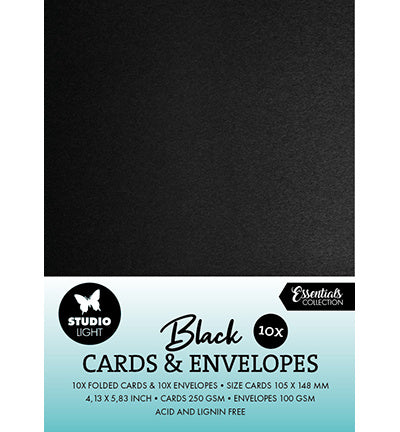 Cards & Envelopes Black A6 Consumables No. 03
