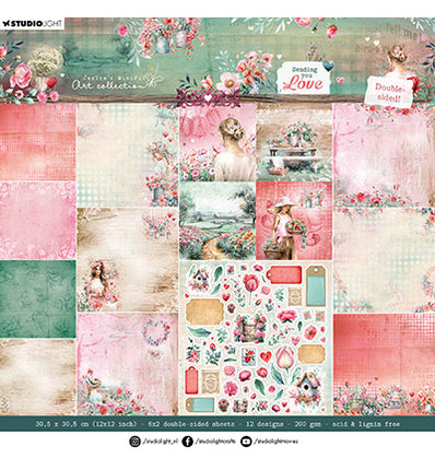 JMA Designer Paper Pad Double-sided Scrapbooking Sending You Love no. 288
