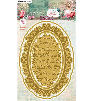 JMA Hot Foil Cutting Die Romantic Frame Sending You Love no. 14