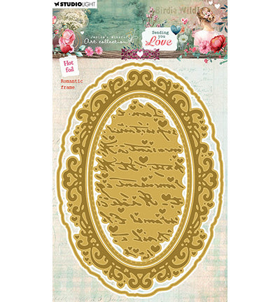 JMA Hot Foil Cutting Die Romantic Frame Sending You Love no. 14