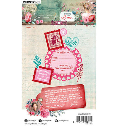 JMA Stamp and Cutting dies Heart ATC Sending You Love no. 92