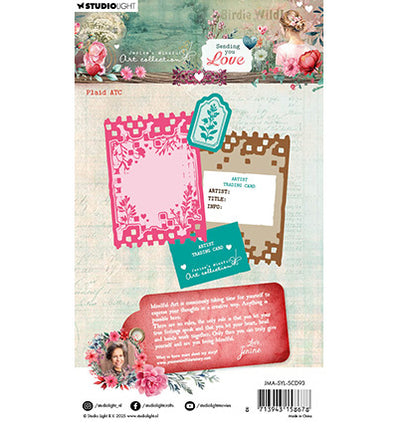 JMA Stamp and Cutting dies Plaid ATC Sending You Love no. 93
