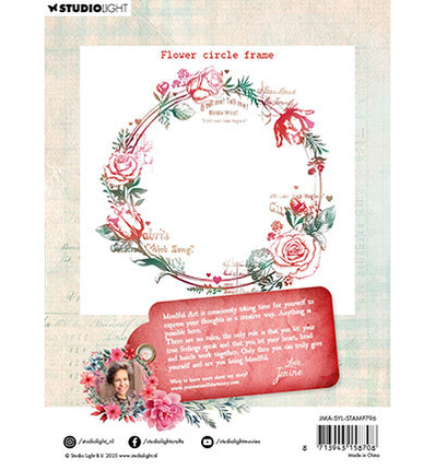 JMA Clear stamps Flower Circle Frame Sending You Love no. 796