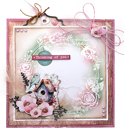 JMA Clear stamps Flower Circle Frame Sending You Love no. 796