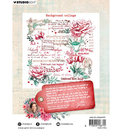 JMA Clear stamps Background Collage Sending You Love no. 797
