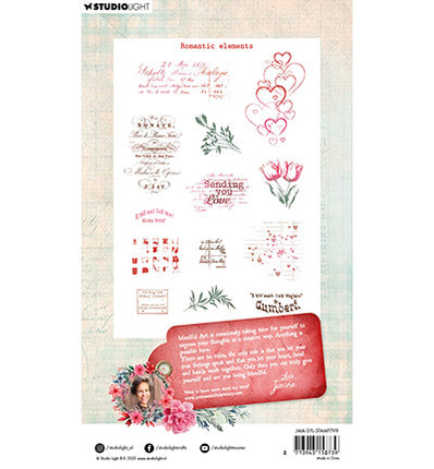 JMA Clear stamps Romantic Elements Sending You Love no. 799
