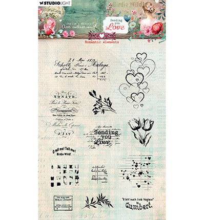JMA Clear stamps Romantic Elements Sending You Love no. 799
