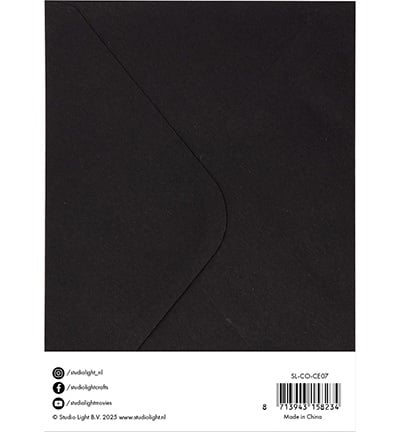 Cards & Envelopes Black Consumables No. 07