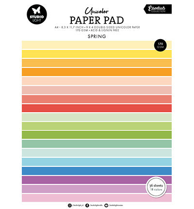 SL Unicolor Paper Pad Spring Tones Essentials no.300