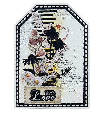 HE Cutting Dies Tag Folding Card Sweet Bee Memories No. 958