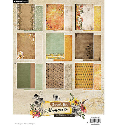 HE Design Paper Pad Background Sweet Bee Memories No. 286