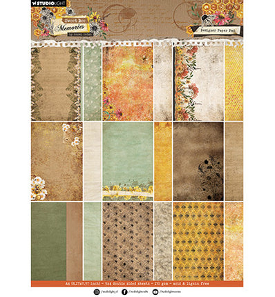 HE Design Paper Pad Background Sweet Bee Memories No. 286