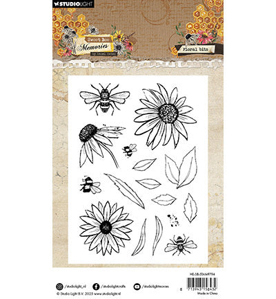 HE Clear Stamp Floral Bits Sweet Bee Memories no.794