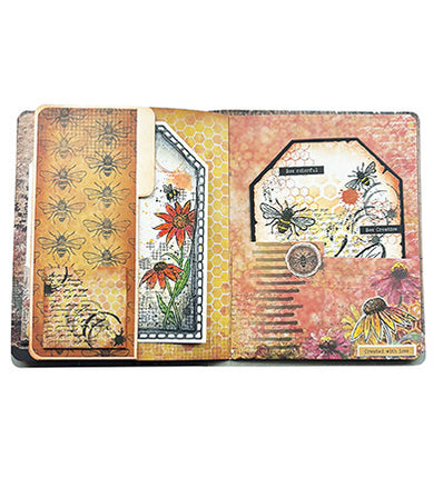 HE Stencil Memory Journal Sweet Bee Memories no.06
