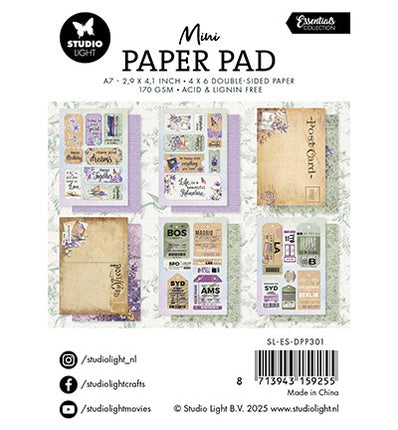 SL Mini Paper Pad Happy Memories Essentials no.301