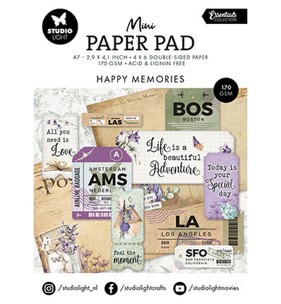 SL Mini Paper Pad Happy Memories Essentials no.301