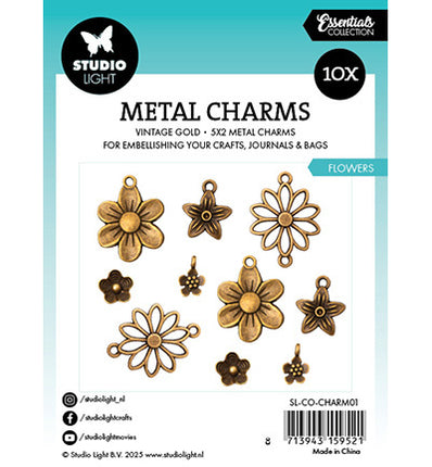 SL Metal Charms Flowers Consumables no.01