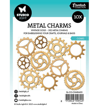 Metal Charms Gears Consumables no.03