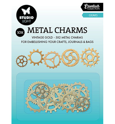 Metal Charms Gears Consumables no.03