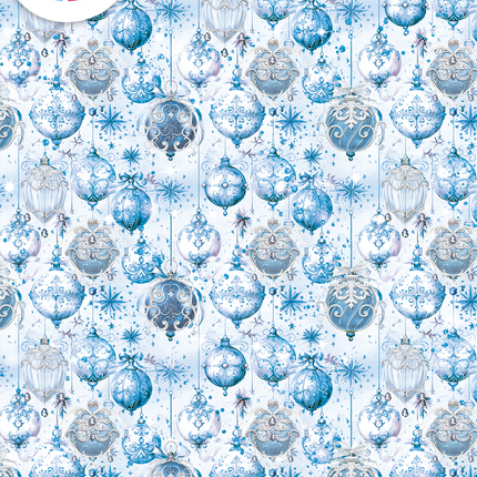 VELLUM ELEGANCE OF BLUE PAPER PATTERNS A4 6/PKG