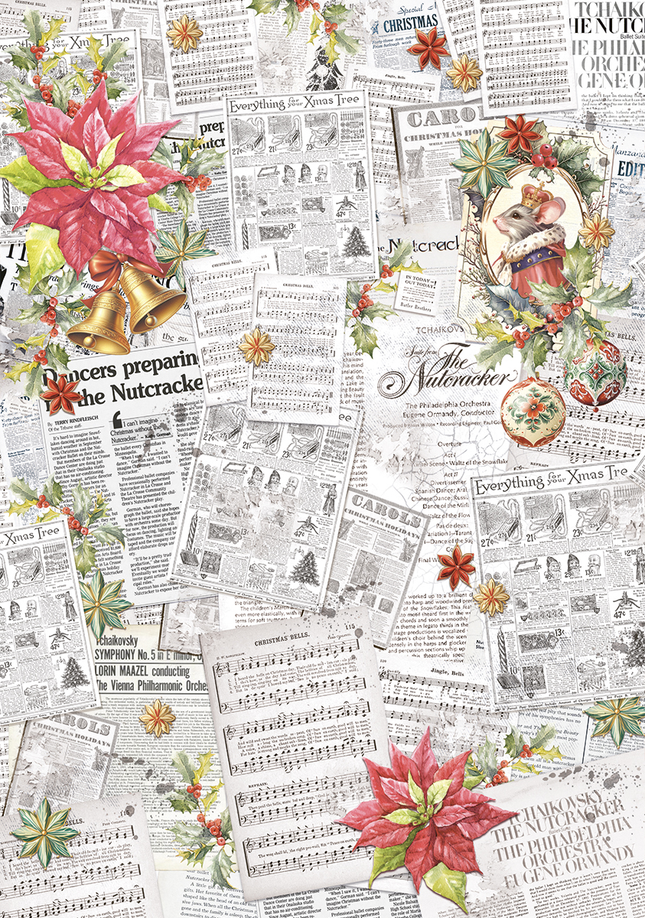VELLUM THE NUTCRACKER PAPER PATTERNS A4 6/PKG
