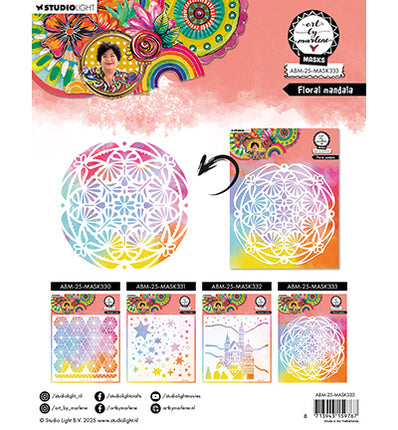 ABM Mask Floral mandala Art by Marlene nr.333