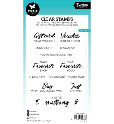 SL Clear Stamp Gift card Essentials nr.821