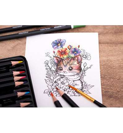 Pencils 12 Watercolor Pencils Essentials No. 03