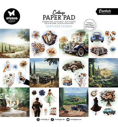 SL Collage Paper Pad Oldtimer Chique Essentials no.377