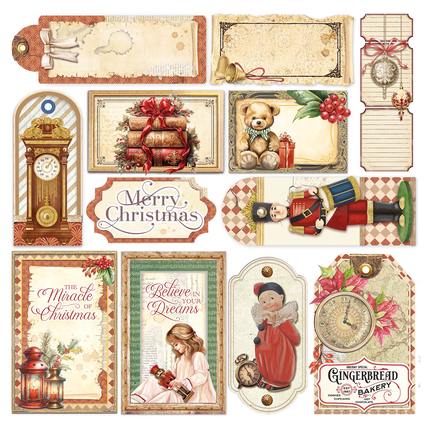VELLUM THE NUTCRACKER FUSSY CUT 6"X6" 6/PKG