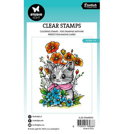 SL Clear Stamp Floral Cat Essentials no.850