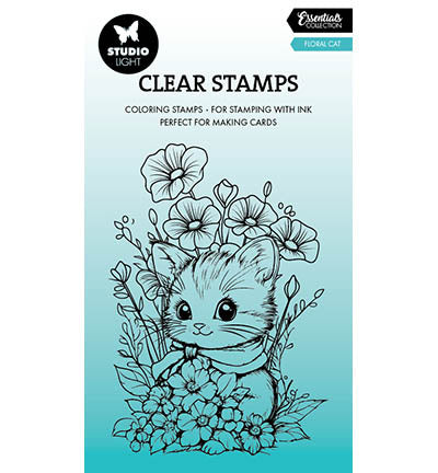 SL Clear Stamp Floral Cat Essentials no.850
