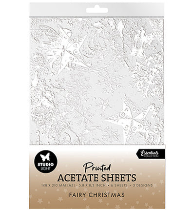 Acetate Sheets Snow, Fairies Christmas Essentials no. 18