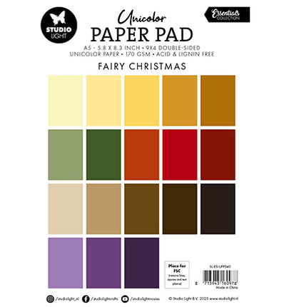 Unicolor Paper Pad Fairy Christmas Essentials No. 340