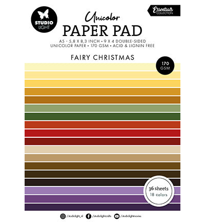Unicolor Paper Pad Fairy Christmas Essentials No. 340